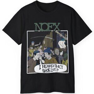 NOFX I Heard They Suck Live Punk Band Graphic Tour Music Fan Streetwear T-Shirt